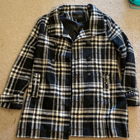 Daytrip Jackets & Blazers - Day trip Pea Coat with gem details